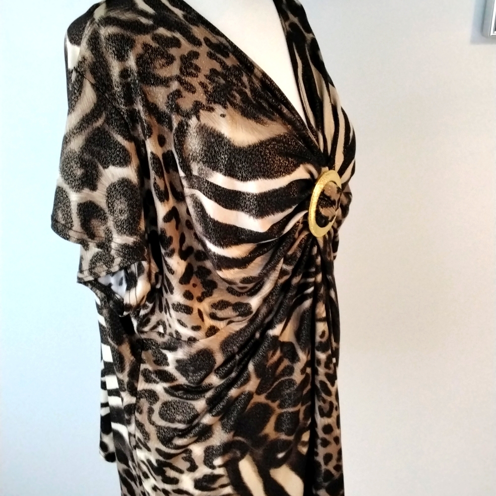 Animal print top by Contempo - Picture 4 of 11